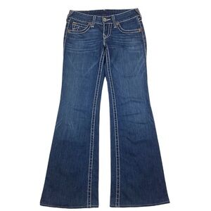 True Religion Candace Natural Big T Flare Jeans
